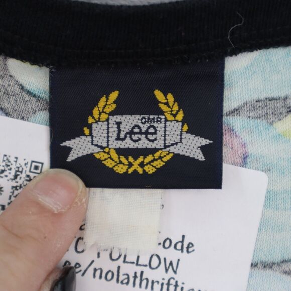 Lee Shirt Womens 2XL Multicolor Floral Short Sleeve Round Neck Casual Outwear - Picture 2 of 16